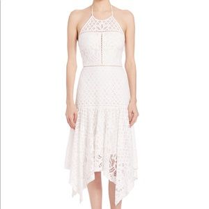 Parker White Lace Midi Dress